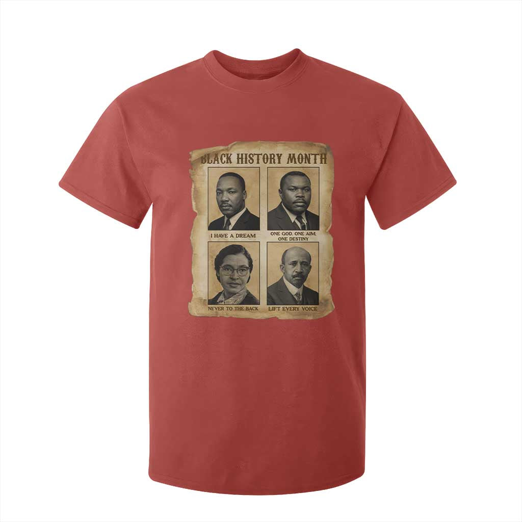 Vintage African American Heroes T Shirt For Kid Black Pride Inspiration - African Pride