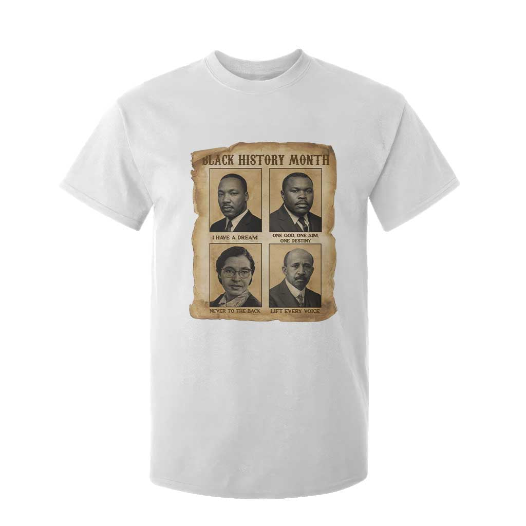 Vintage African American Heroes T Shirt For Kid Black Pride Inspiration - African Pride