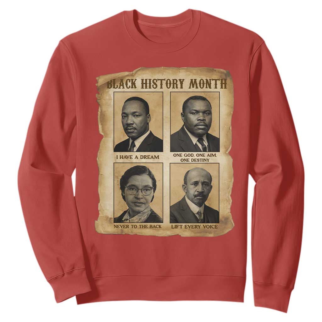 Vintage African American Heroes Sweatshirt Black Pride Inspiration - African Pride