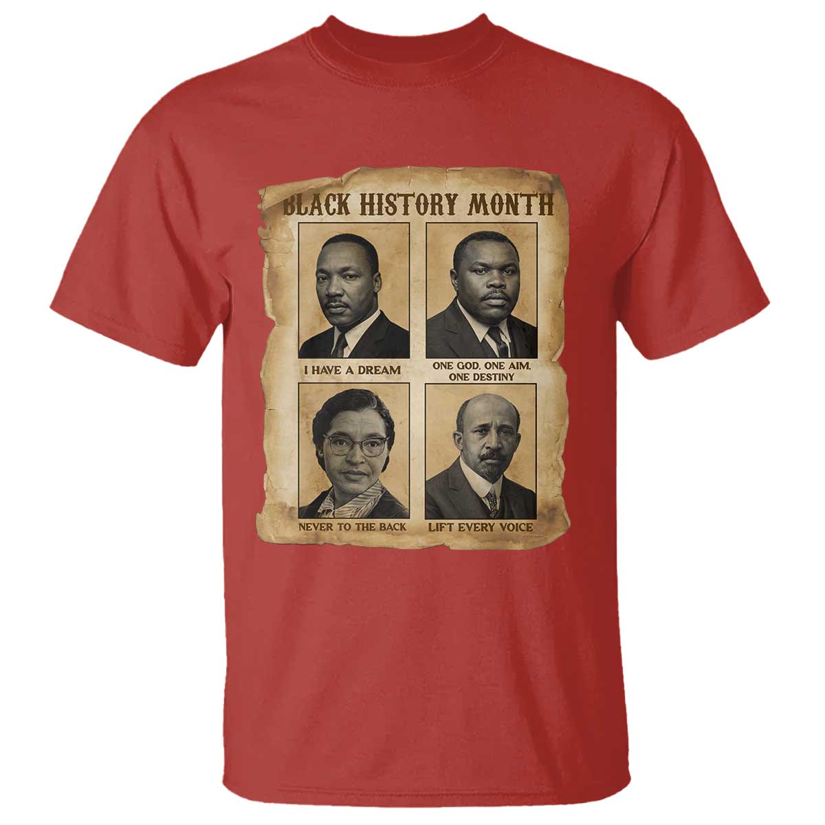 Vintage African American Heroes T Shirt Black Pride Inspiration - African Pride