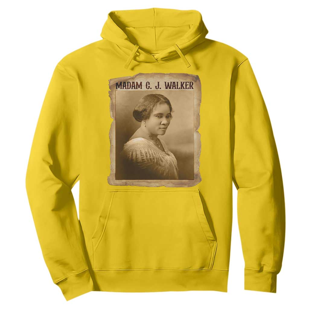 Madam CJ Walker Hoodie Female Empowerment History Gift - African Pride