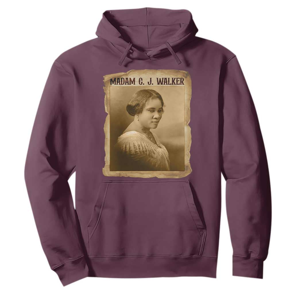 Madam CJ Walker Hoodie Female Empowerment History Gift - African Pride
