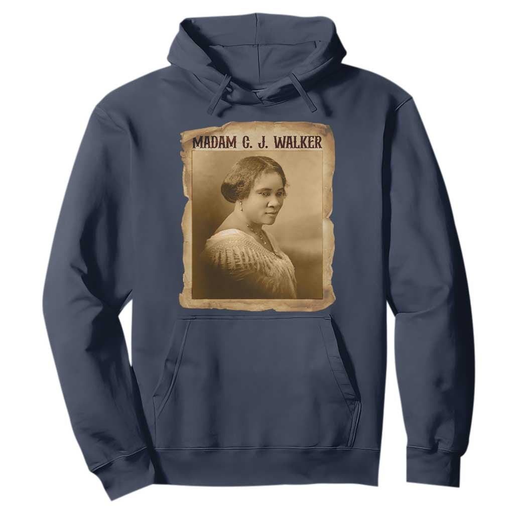 Madam CJ Walker Hoodie Female Empowerment History Gift - African Pride