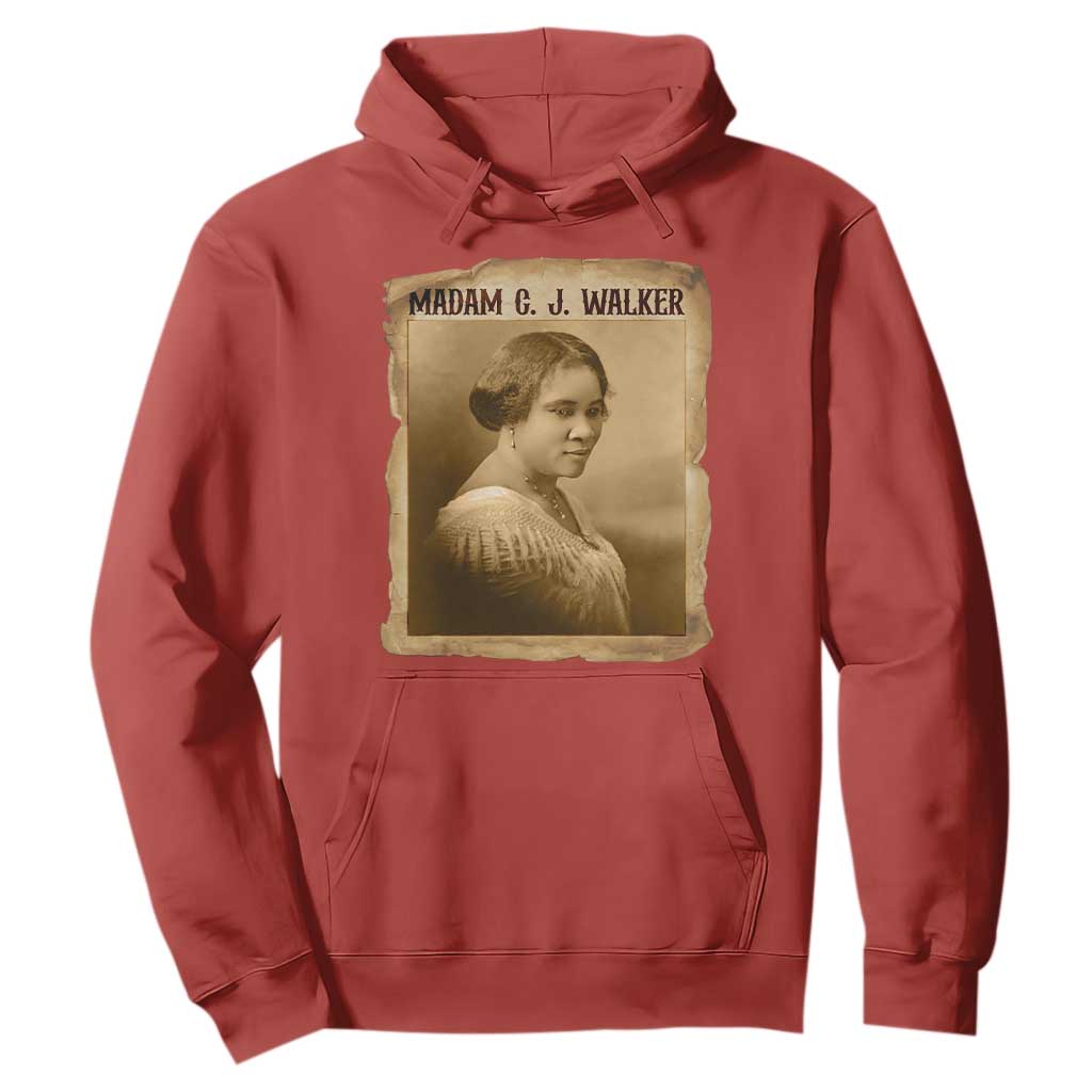 Madam CJ Walker Hoodie Female Empowerment History Gift - African Pride