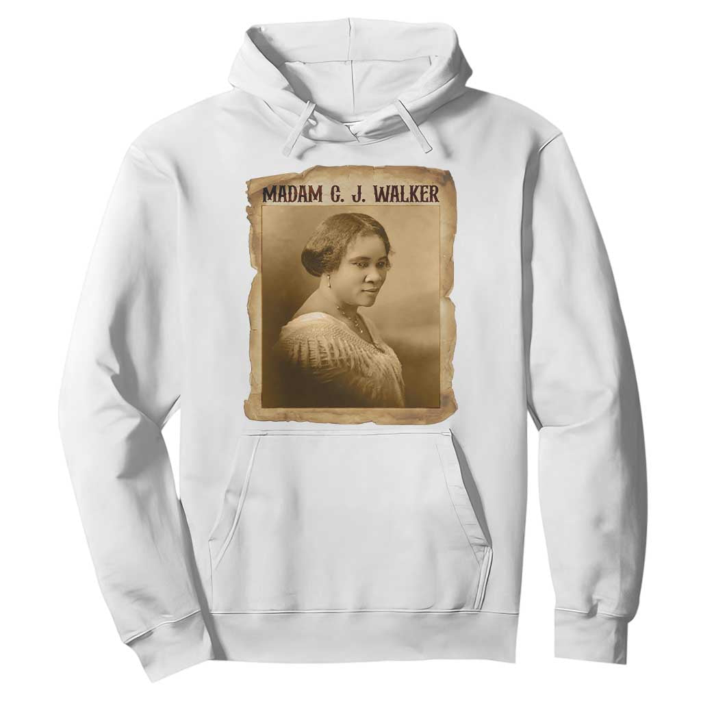 Madam CJ Walker Hoodie Female Empowerment History Gift - African Pride