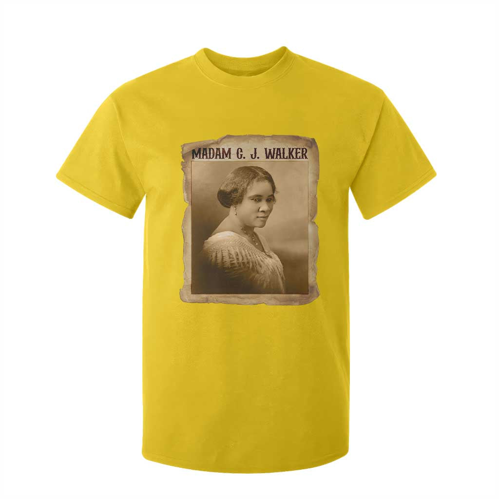 Madam CJ Walker T Shirt For Kid Female Empowerment History Gift - African Pride