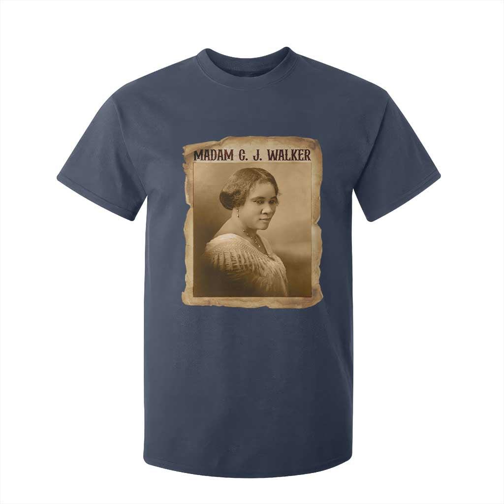 Madam CJ Walker T Shirt For Kid Female Empowerment History Gift - African Pride