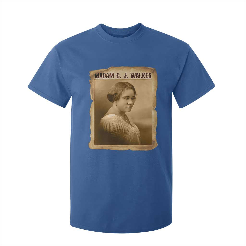Madam CJ Walker T Shirt For Kid Female Empowerment History Gift - African Pride