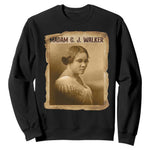 Madam CJ Walker Sweatshirt Female Empowerment History Gift - African Pride
