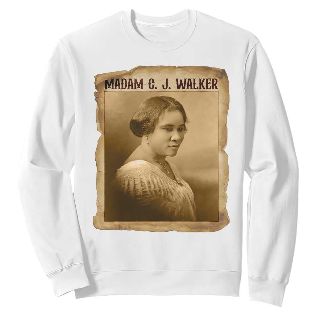 Madam CJ Walker Sweatshirt Female Empowerment History Gift - African Pride