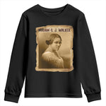 Madam CJ Walker Youth Sweatshirt Female Empowerment History Gift - African Pride