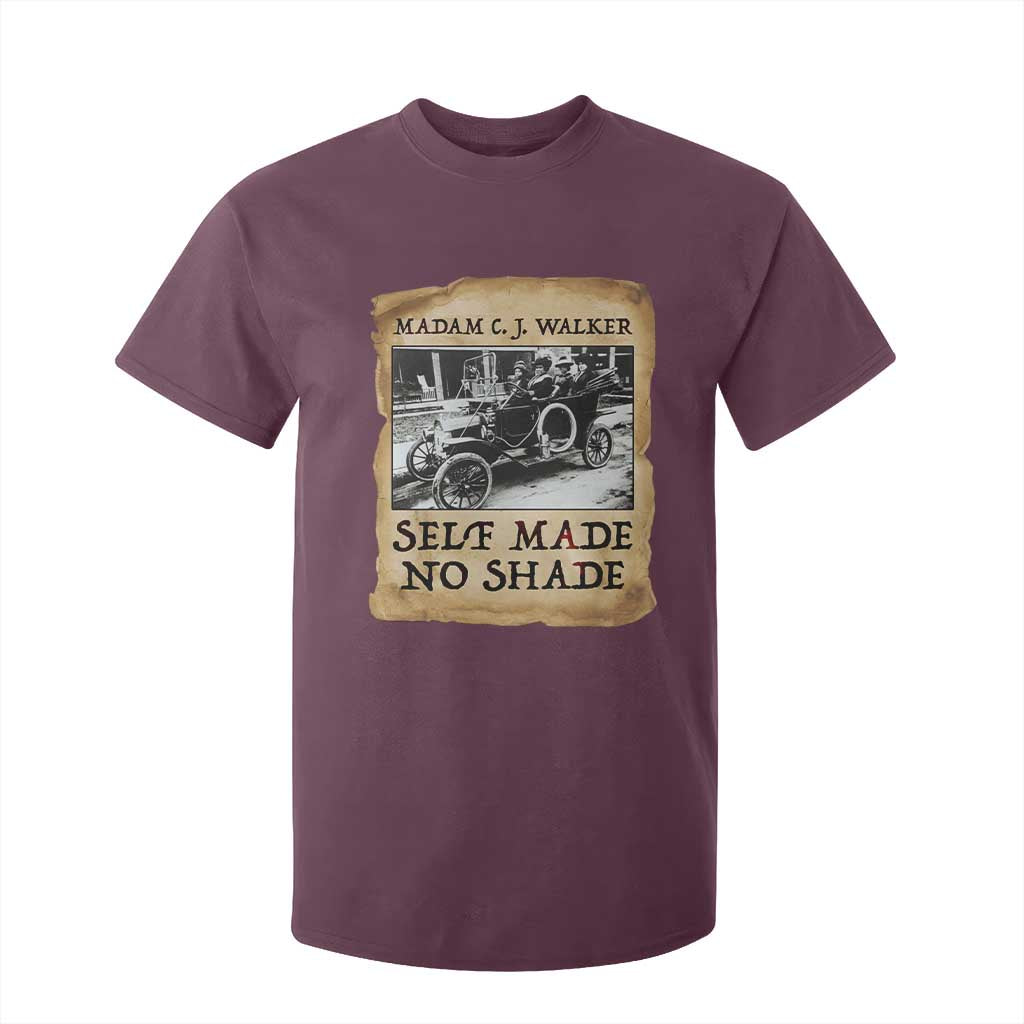 Madam CJ Walker Self Made Millionaire T Shirt For Kid Strong Black Woman Leader - African Pride