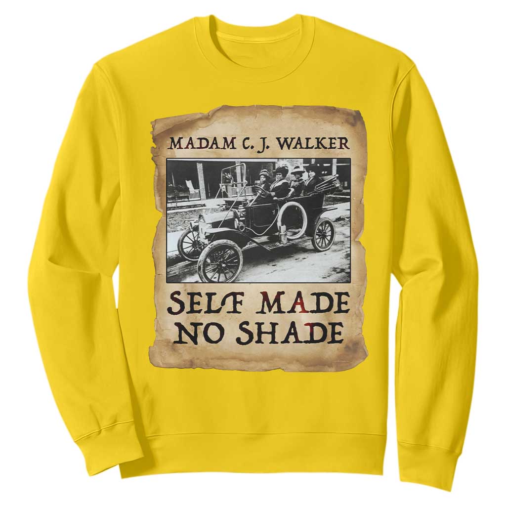 Madam CJ Walker Self Made Millionaire Sweatshirt Strong Black Woman Leader - African Pride