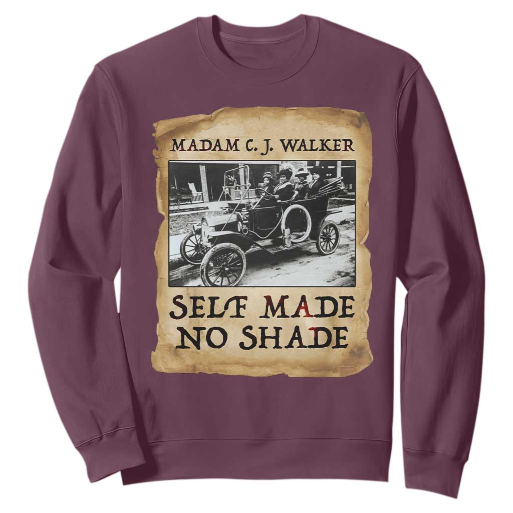 Madam CJ Walker Self Made Millionaire Sweatshirt Strong Black Woman Leader - African Pride