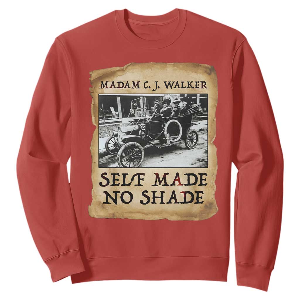 Madam CJ Walker Self Made Millionaire Sweatshirt Strong Black Woman Leader - African Pride