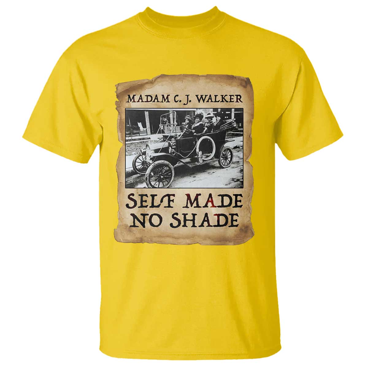 Madam CJ Walker Self Made Millionaire T Shirt Strong Black Woman Leader - African Pride