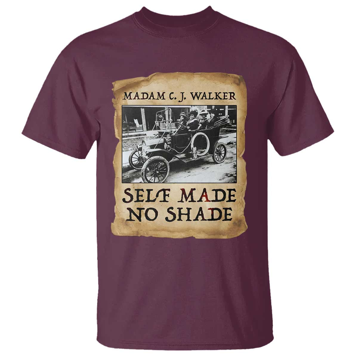 Madam CJ Walker Self Made Millionaire T Shirt Strong Black Woman Leader - African Pride