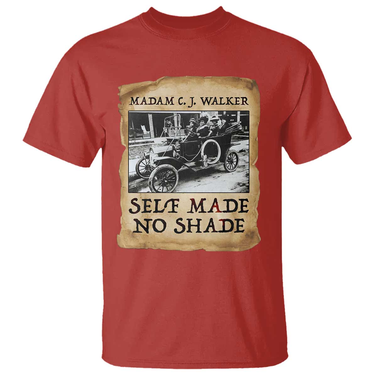 Madam CJ Walker Self Made Millionaire T Shirt Strong Black Woman Leader - African Pride