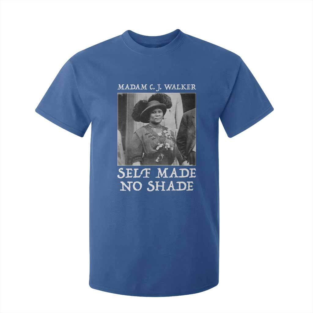 Madam CJ Walker T Shirt For Kid Self Made No Shade Female Empowerment - African Pride