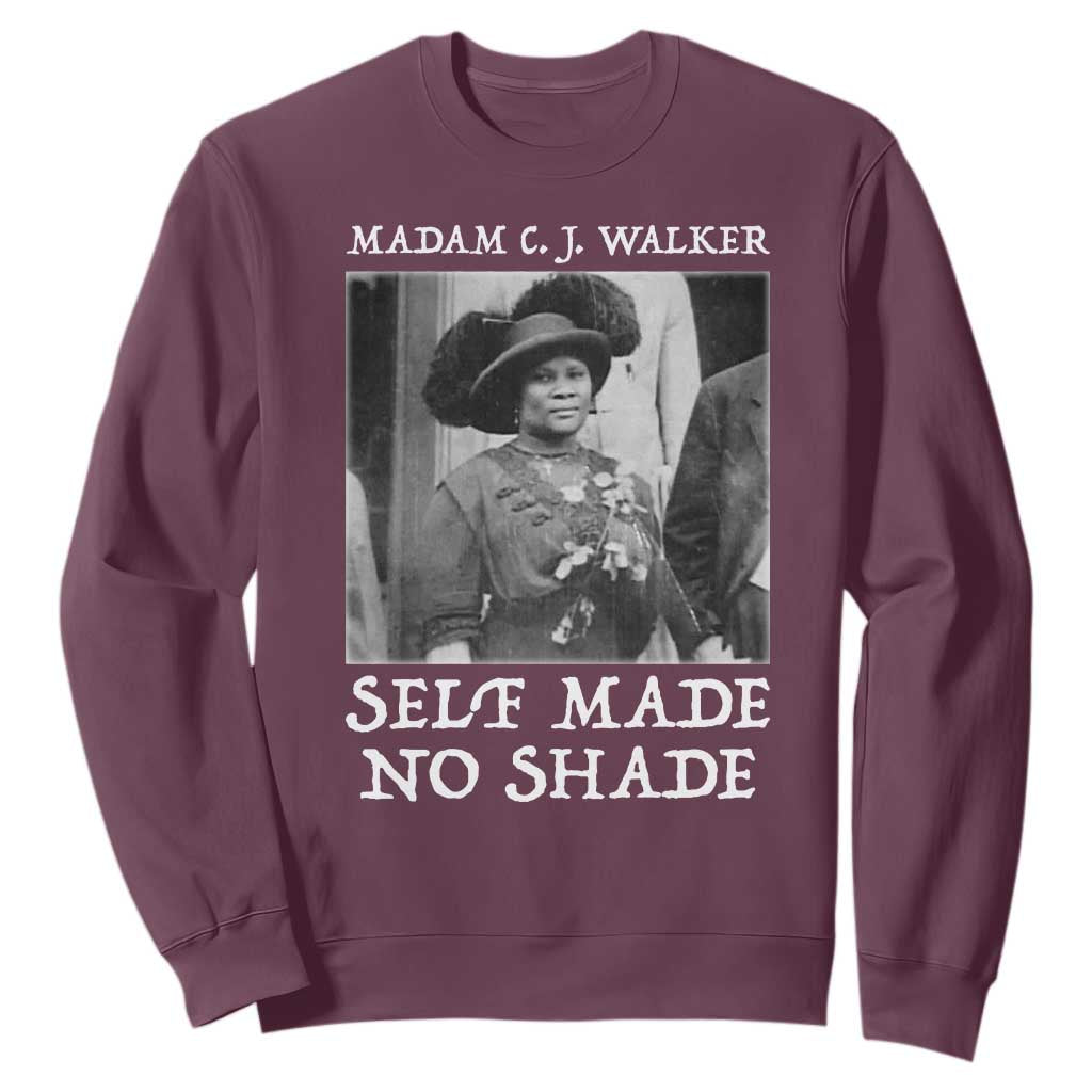 Madam CJ Walker Sweatshirt Self Made No Shade Female Empowerment - African Pride