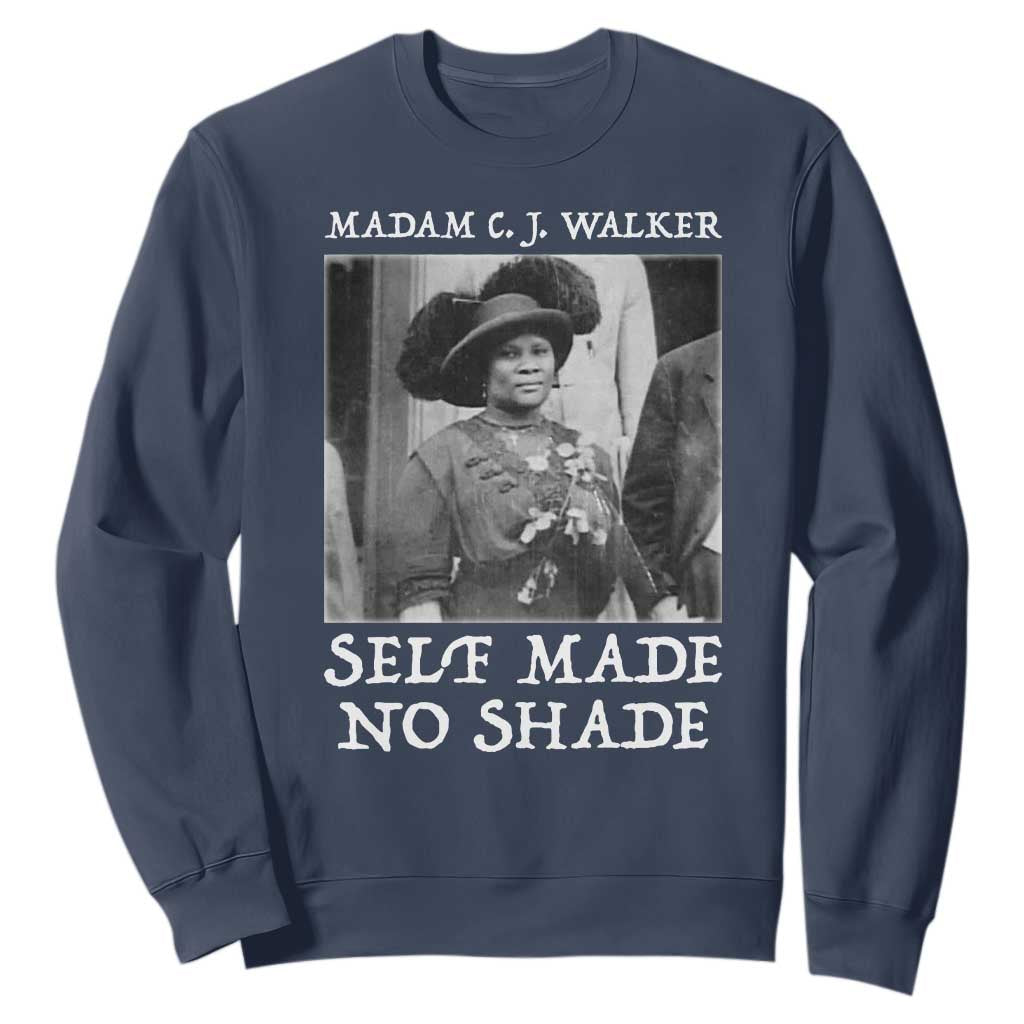 Madam CJ Walker Sweatshirt Self Made No Shade Female Empowerment - African Pride