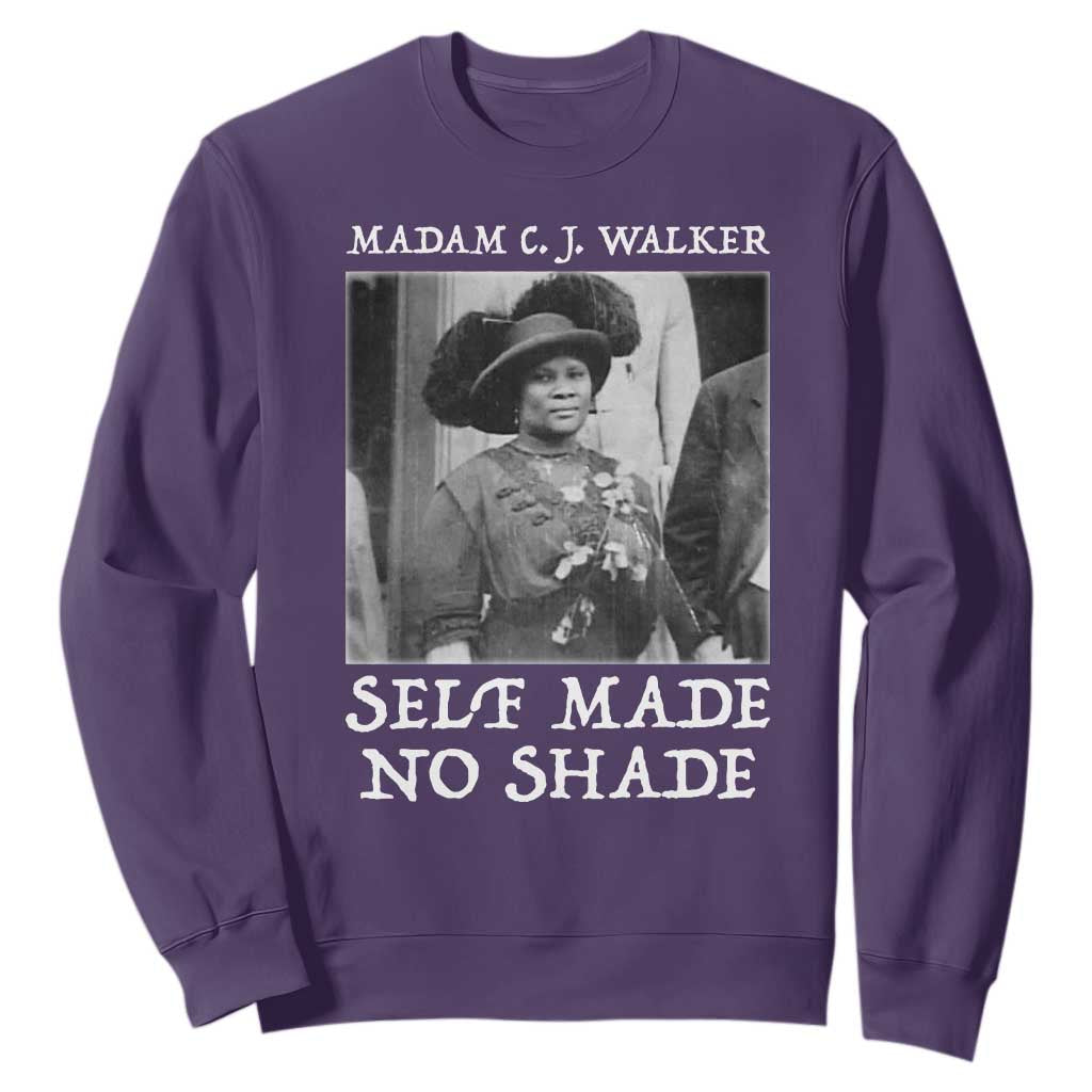 Madam CJ Walker Sweatshirt Self Made No Shade Female Empowerment - African Pride