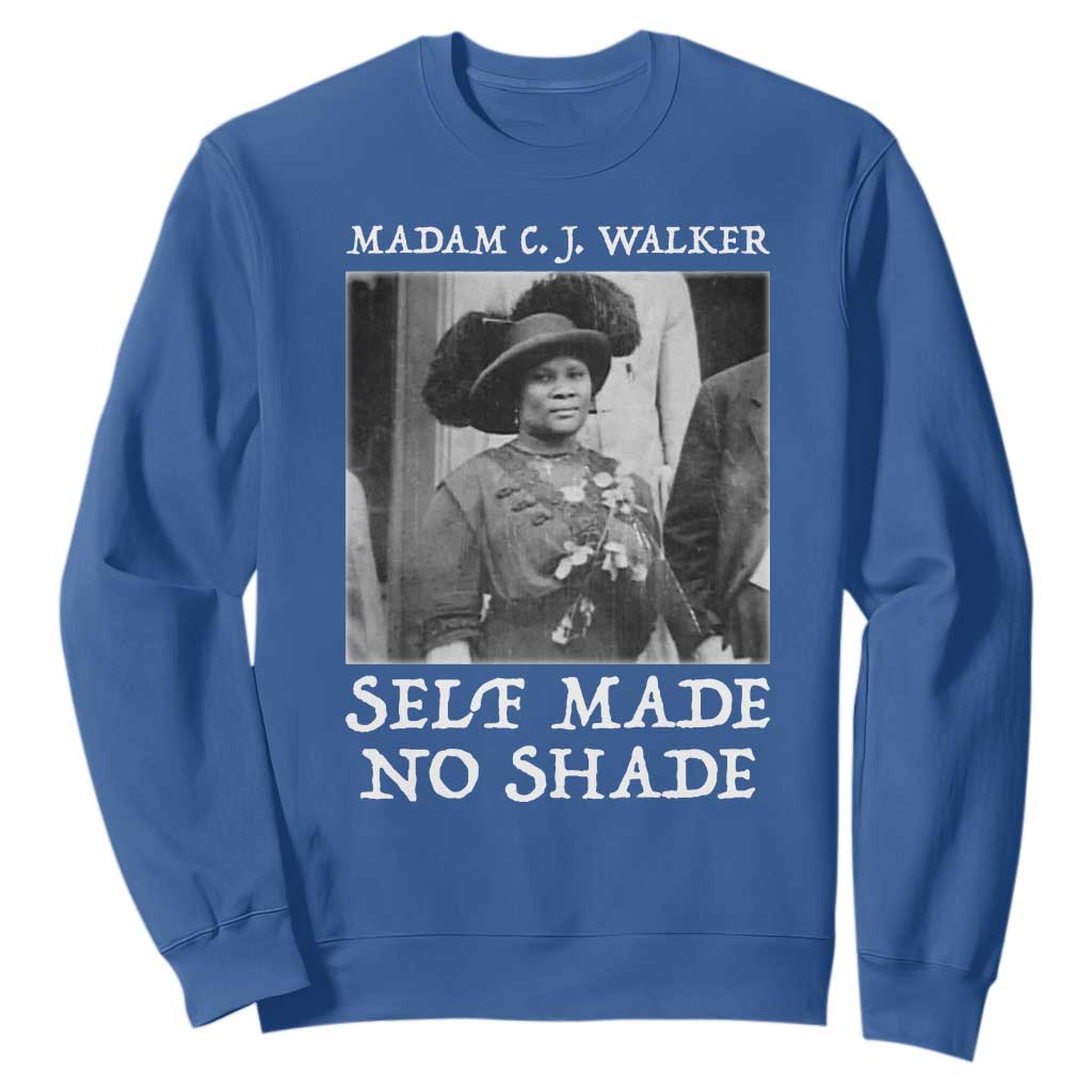 Madam CJ Walker Sweatshirt Self Made No Shade Female Empowerment - African Pride