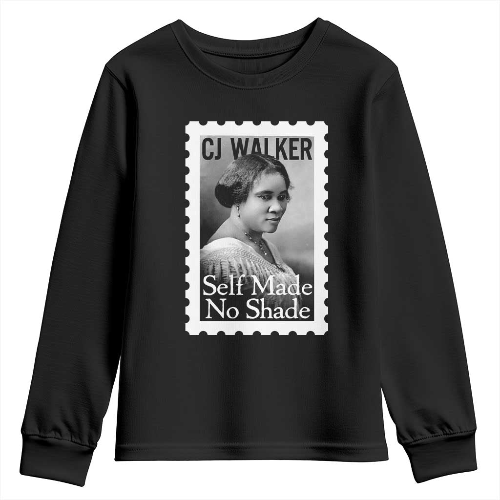 Madam CJ Walker Youth Sweatshirt Strong Black Woman Leader - African Pride