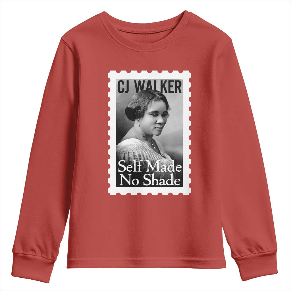 Madam CJ Walker Youth Sweatshirt Strong Black Woman Leader - African Pride