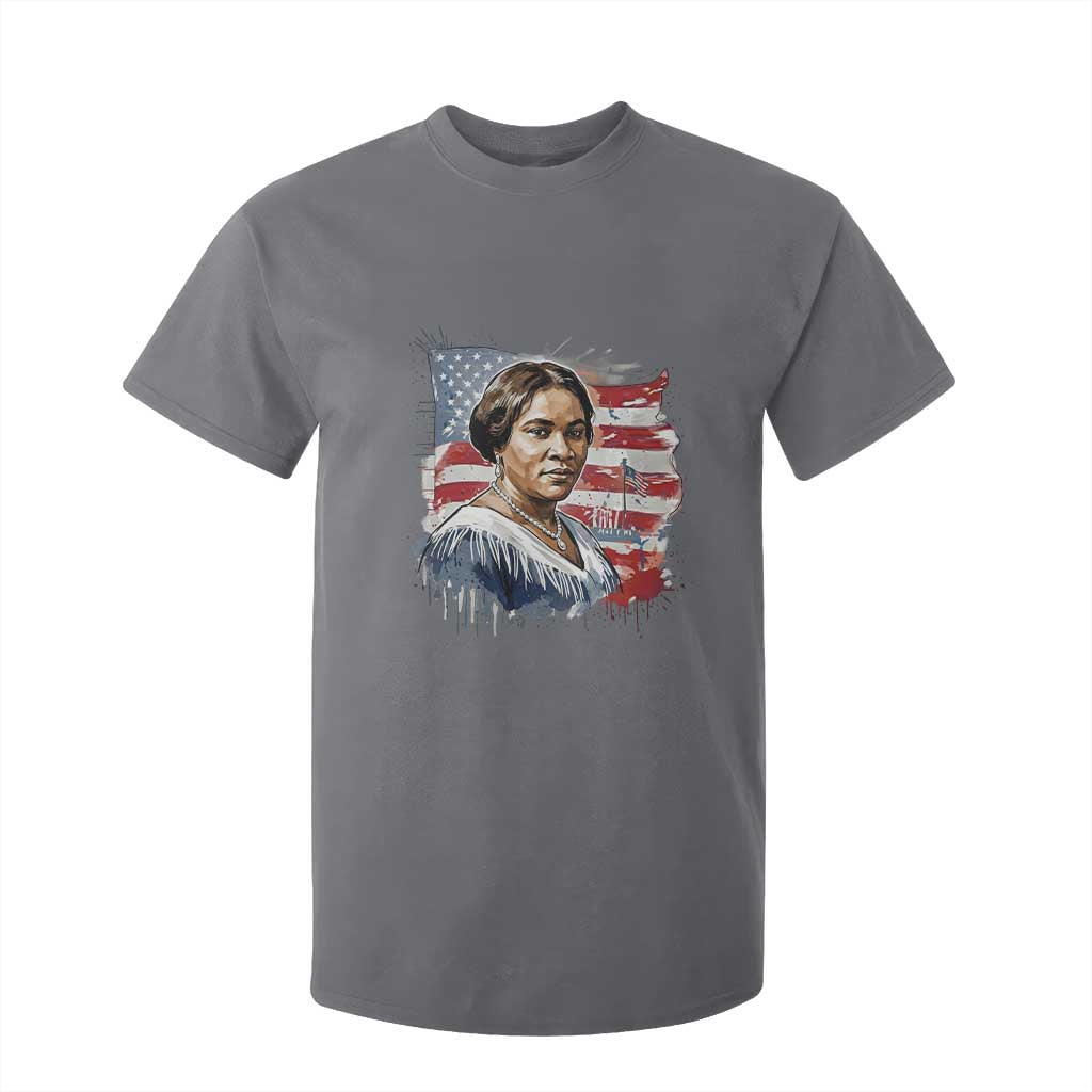Madam CJ Walker Patriotic T Shirt For Kid Strong Black Woman Leader - African Pride