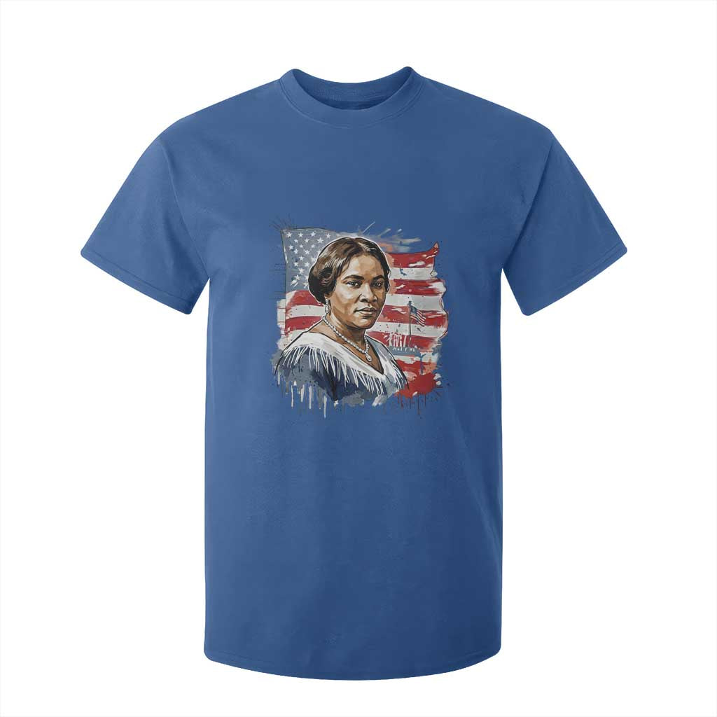 Madam CJ Walker Patriotic T Shirt For Kid Strong Black Woman Leader - African Pride