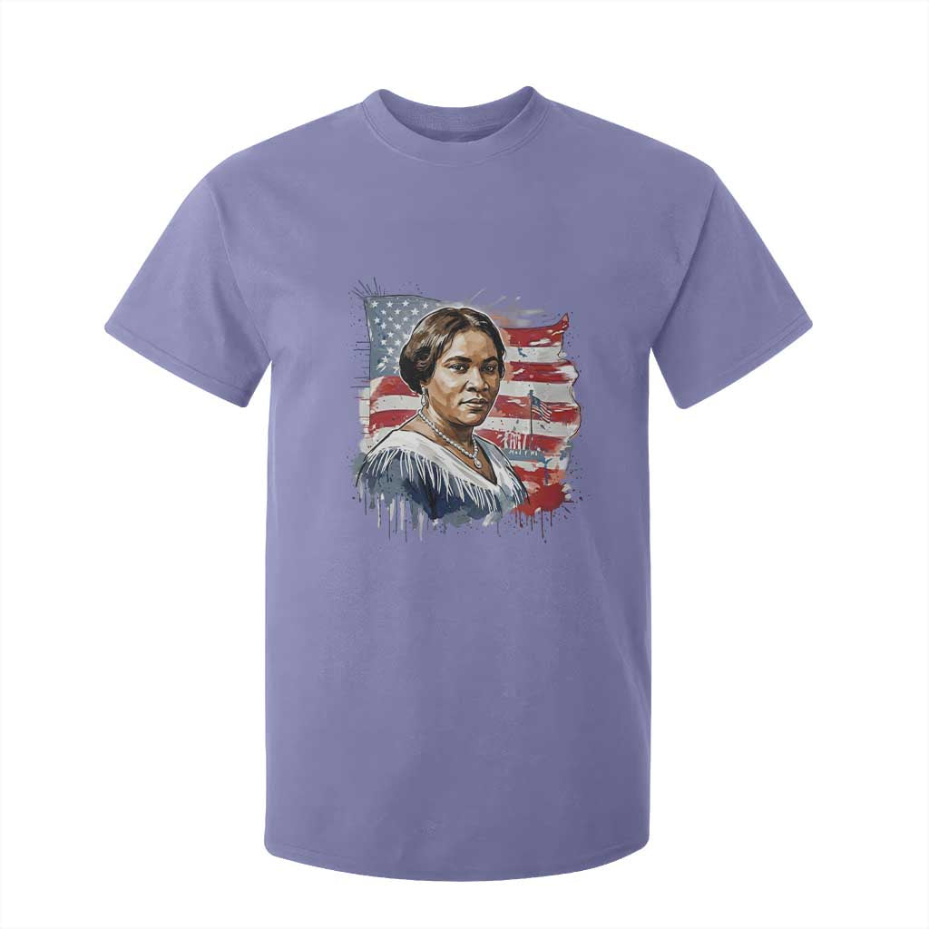 Madam CJ Walker Patriotic T Shirt For Kid Strong Black Woman Leader - African Pride