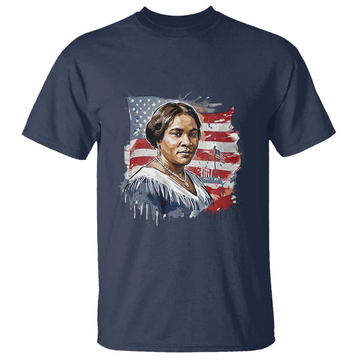 Madam CJ Walker Patriotic T Shirt Strong Black Woman Leader - African Pride