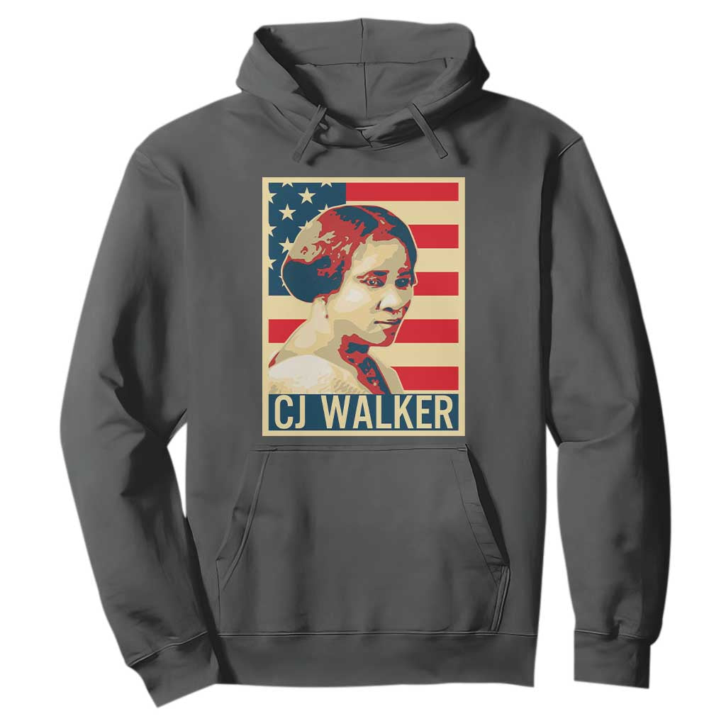 Madam CJ Walker Patriotic Hoodie Black History Month Gift - African Pride