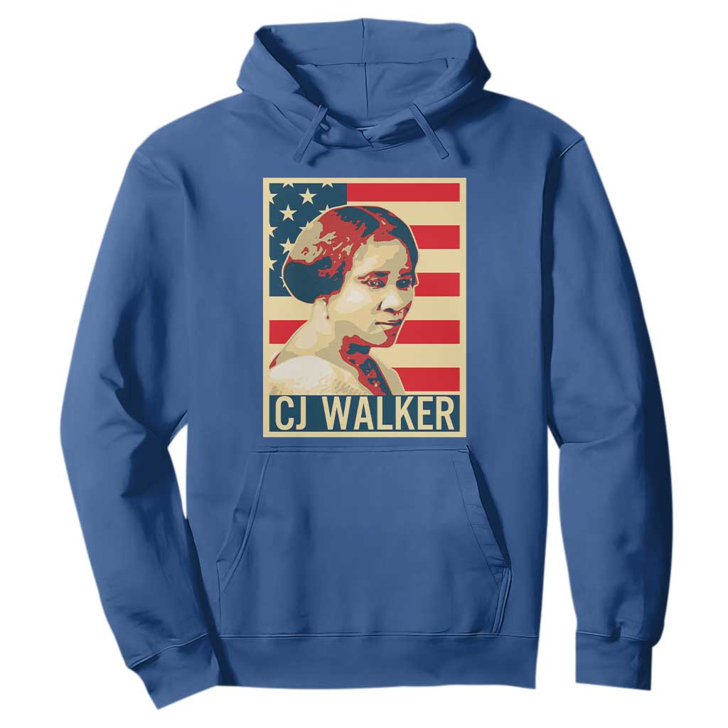 Madam CJ Walker Patriotic Hoodie Black History Month Gift - African Pride