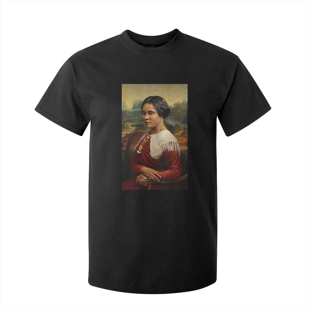 Madam CJ Walker Mona Lisa T Shirt For Kid Black History Month Gift - African Pride