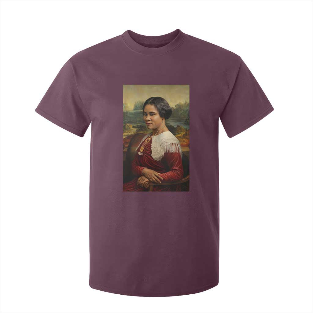 Madam CJ Walker Mona Lisa T Shirt For Kid Black History Month Gift - African Pride