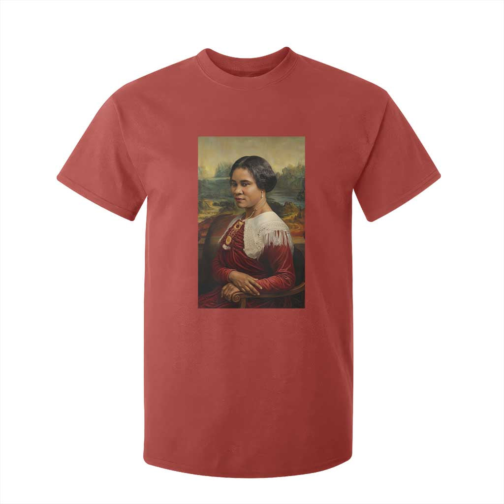 Madam CJ Walker Mona Lisa T Shirt For Kid Black History Month Gift - African Pride