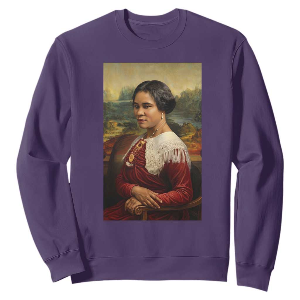 Madam CJ Walker Mona Lisa Sweatshirt Black History Month Gift - African Pride