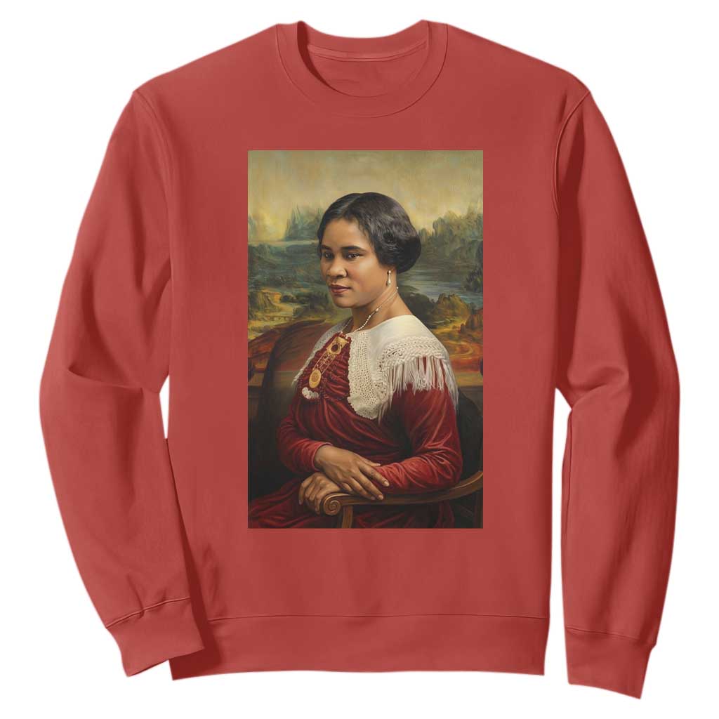 Madam CJ Walker Mona Lisa Sweatshirt Black History Month Gift - African Pride