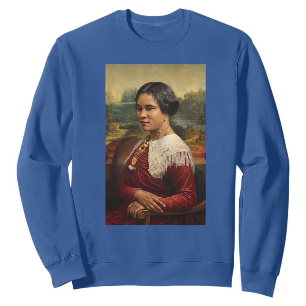 Madam CJ Walker Mona Lisa Sweatshirt Black History Month Gift - African Pride