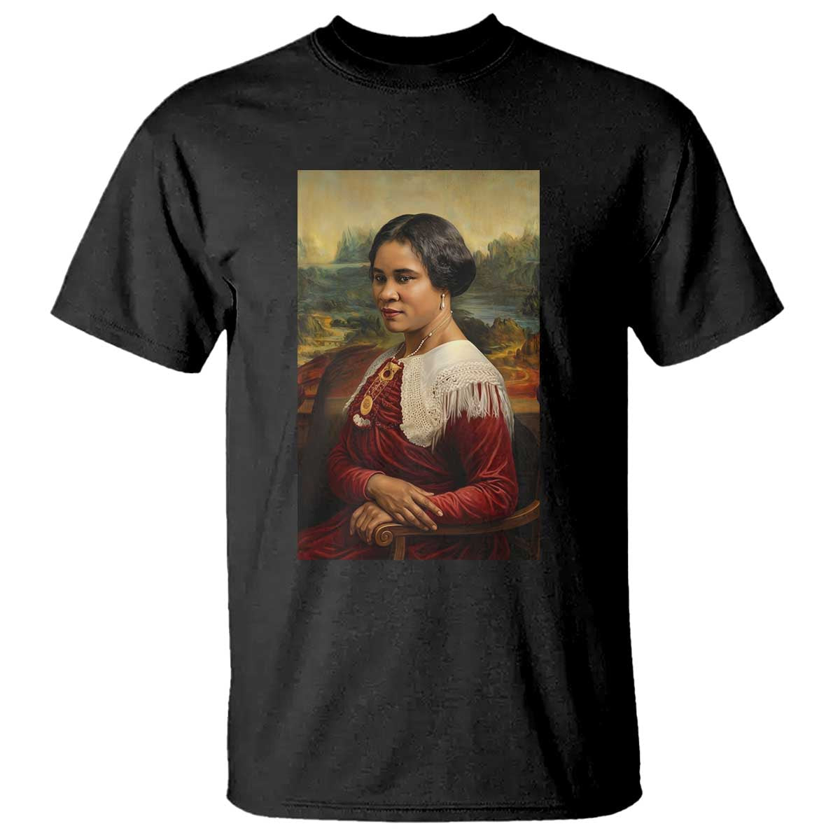 Madam CJ Walker Mona Lisa T Shirt Black History Month Gift - African Pride