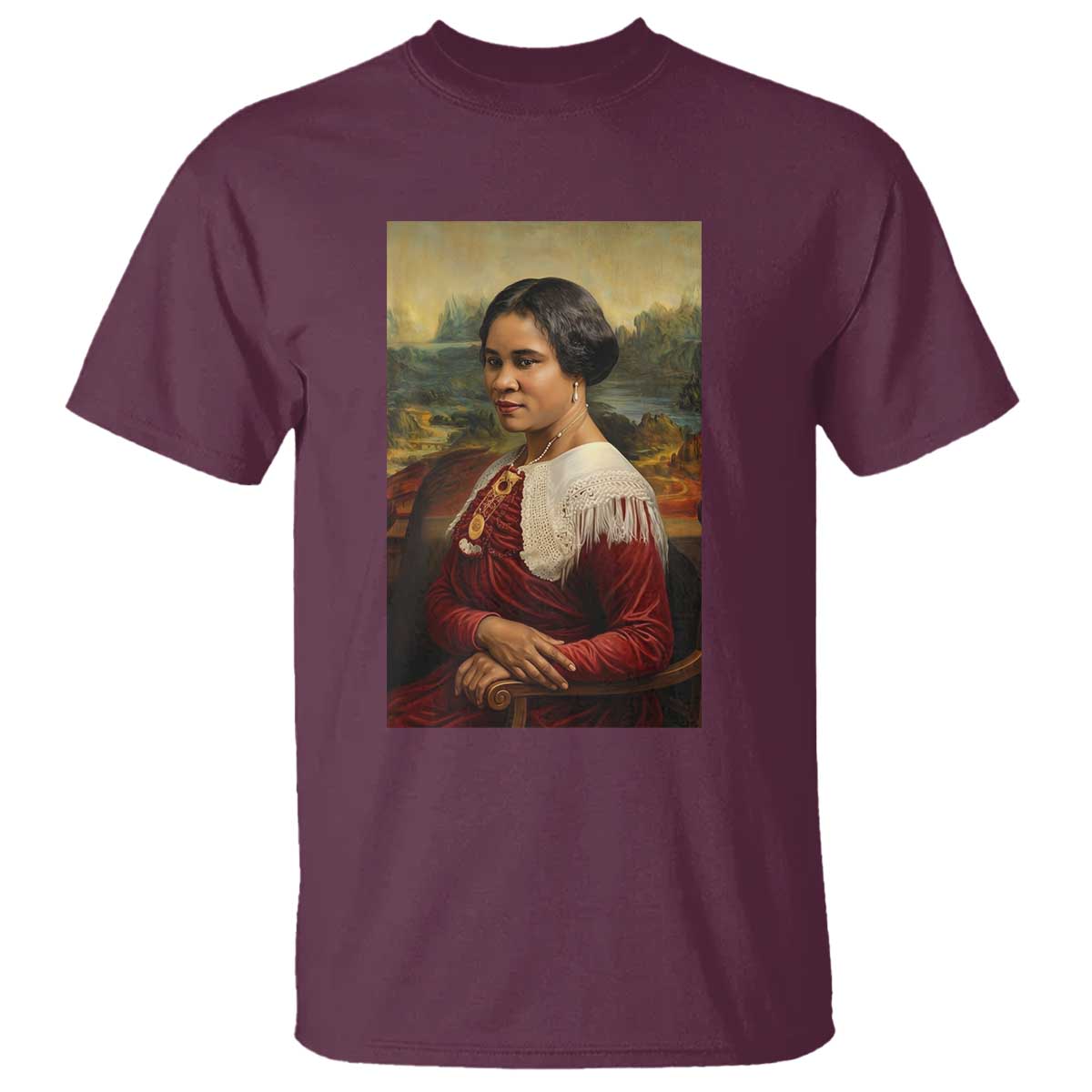 Madam CJ Walker Mona Lisa T Shirt Black History Month Gift - African Pride