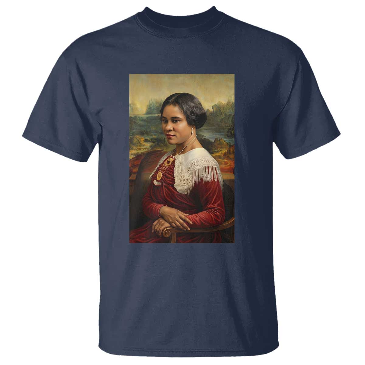 Madam CJ Walker Mona Lisa T Shirt Black History Month Gift - African Pride