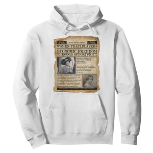 Madam CJ Walker Vintage Newspaper Style Hoodie Economic Freedom Through Opportunity - African Pride