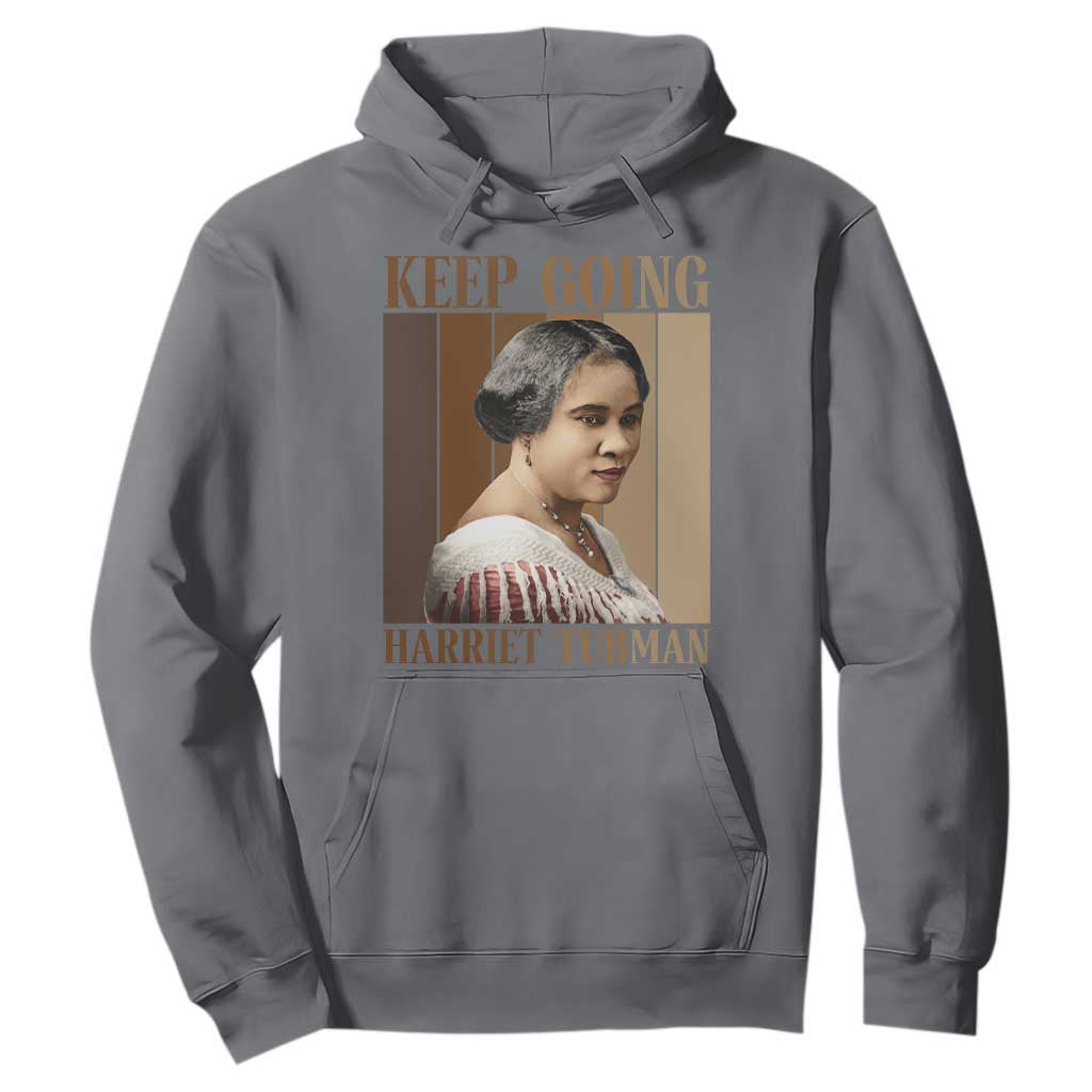 Madam CJ Walker Keep Going Retro Poster Hoodie Black History Month Gift