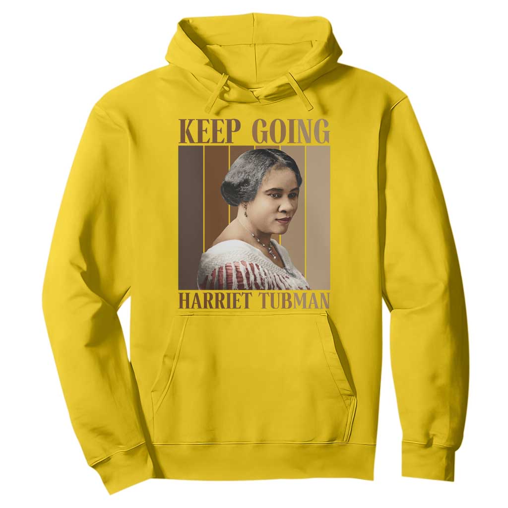 Madam CJ Walker Keep Going Retro Poster Hoodie Black History Month Gift