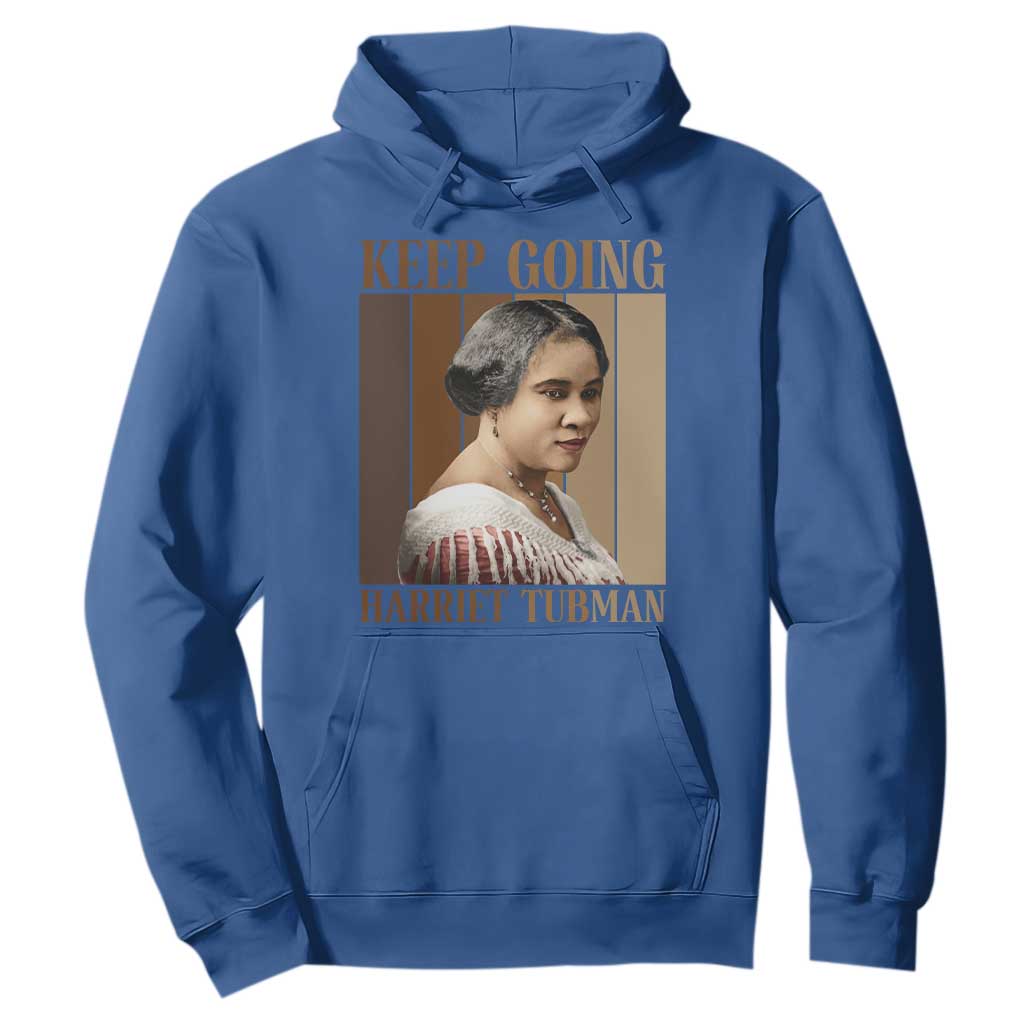Madam CJ Walker Keep Going Retro Poster Hoodie Black History Month Gift