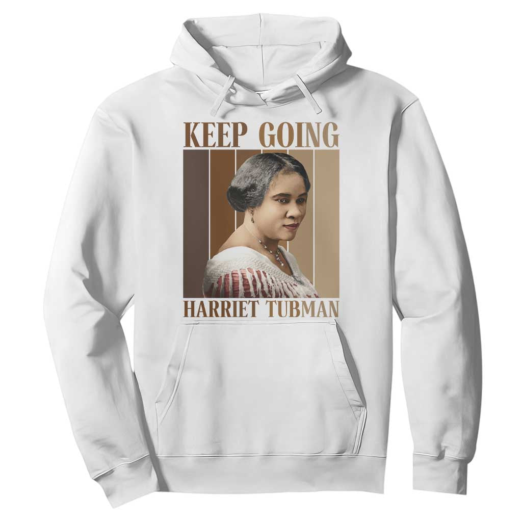 Madam CJ Walker Keep Going Retro Poster Hoodie Black History Month Gift