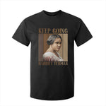 Madam CJ Walker Keep Going Retro Poster T Shirt For Kid Black History Month Gift
